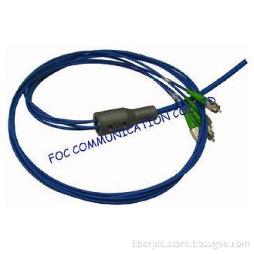 CATV Armored Multi Core Fiber Optic Assemblies , SC MM Dupl